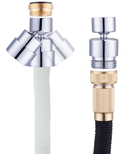 Waternymph 2 In 1 Faucet Aerator With Adapter To Connect Garden