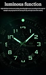 OLEVS Mens Black Watches Chronograph Luxury Dress