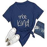 DANVOUY Womens T Shirt Casual Cotton Short Sleeve V-Neck Graphic T-Shirt Tops Tees