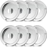 XtraGlow 8Pcs Stainless Steel Watermelon Light Bunk Adapters Bezel Covers &amp; Mounting Brackets (Lights Not Included)