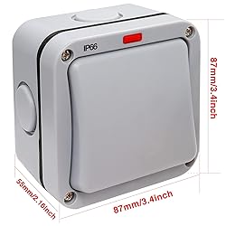 Taiss Outdoor Switch IP66 Waterproof Switch with