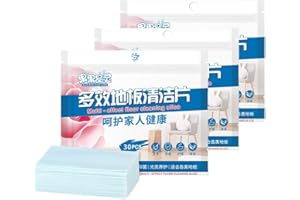 Practical Floor Cleaning Tablets, Water Soluble Sheets for Easy Stain Removal on Tiles and Laminate Flooring (Pack of 90, Blu