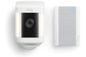 Ring Spotlight Cam Plus, Battery with Chime Pro