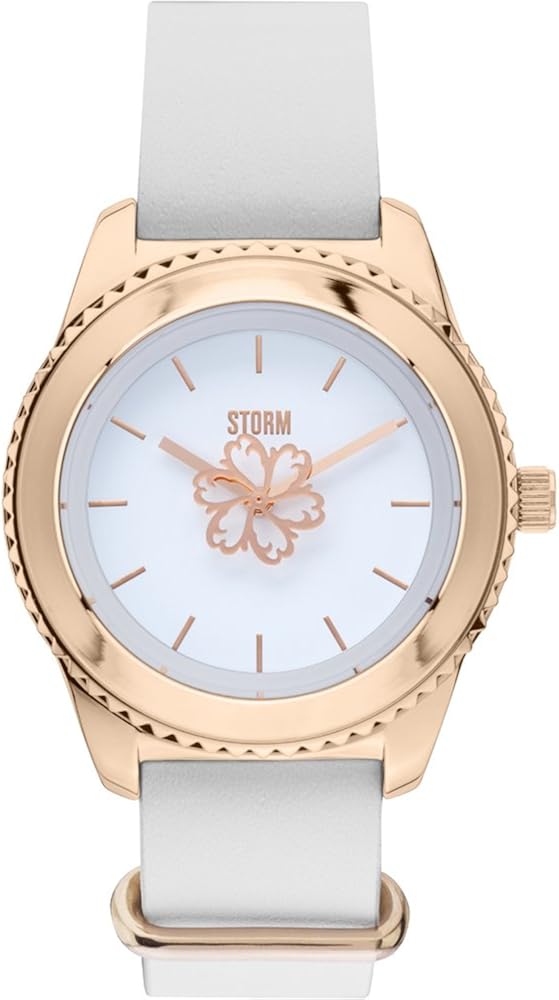 Ladies STORM Leora Watch LeoraLeatherRoseGold Amazon.co.uk Watches