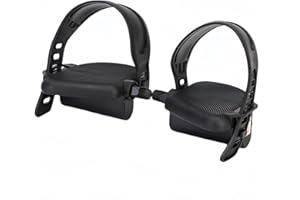 Wzenclave Indoor Exercise Bike Pedals, 1Pair Universal Pedal Strap Set, Stationary Recumbent Bicycle Replacement Parts with S