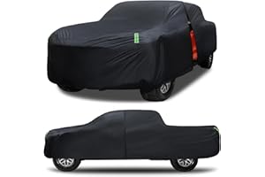 QUALENCEY Truck Car Cover Waterproof All Weather Full Outdoor Pickup Car Cover Rain UV Protection, Size T3 Universal Fit for Ford F150 Chevy Silverado Dodge Ram 1500. (Fit Truck Length 229 to 242 inch)