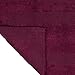 Lavish Home Reversible Long Bath Mat - 60x24-Inch Plush Cotton Bathroom Runner - Machine Washable Bath Mats for Bathroom, Kitchen, or Laundry Room (Burgundy)