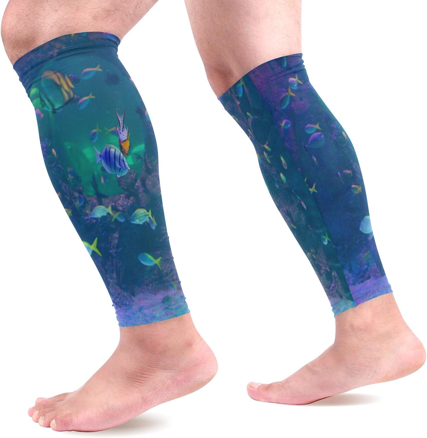Calf Compression Sleeves Women Cherry Blossoms Flowering Sakura Trees