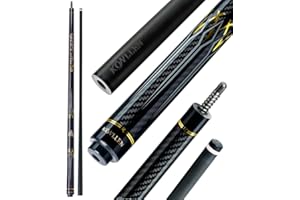 KONLLEN Carbon Fiber Pool Cue Stick 58-inch Professional Pool Sticks for Adults Full Carbon Technology Low Deflection Pool Cu
