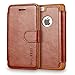 iPhone 5c Case Wallet,Mulbess [Layered Dandy][Vintage Series][Coffee Brown] - [Ultra Slim][Wallet Case] - Leather Flip Cover With Credit Card Slot for Apple iPhone 5c