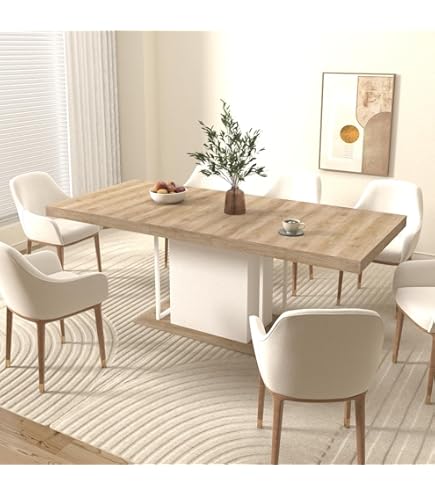 Amazon.com - KEIKI 62.99'' to 78.7'' Extendable Dining Table