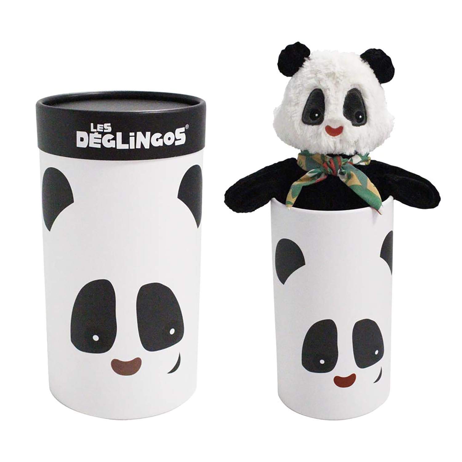 LES DÉGLINGOS - Large Simply Rototos The Panda - Black and White - Ultra Soft Plush - Gift idea - Can be Used from Birth - 33 cm