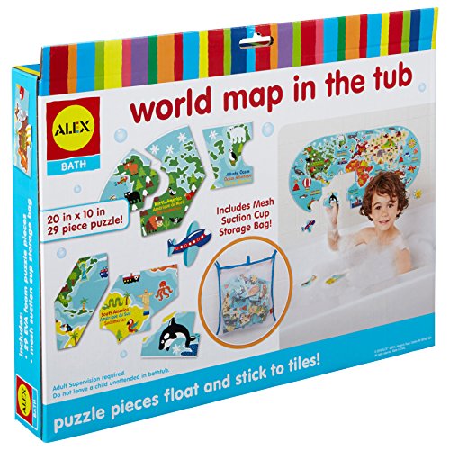 ALEX Bath World Map in the Tub
