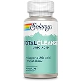Solaray Total Cleanse Uric Acid - Joint Health Supplement - Powerful Joint Support and Uric Acid Cleanse with Tart Cherry Extract, Celery Seed, Turmeric Extract - 60-Day Guarantee, 30 Serv, 60 VegCaps