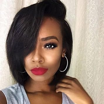 Amazon Com Kerrywigs Grade 8a Brazilian Hair Short Bob Cut Full