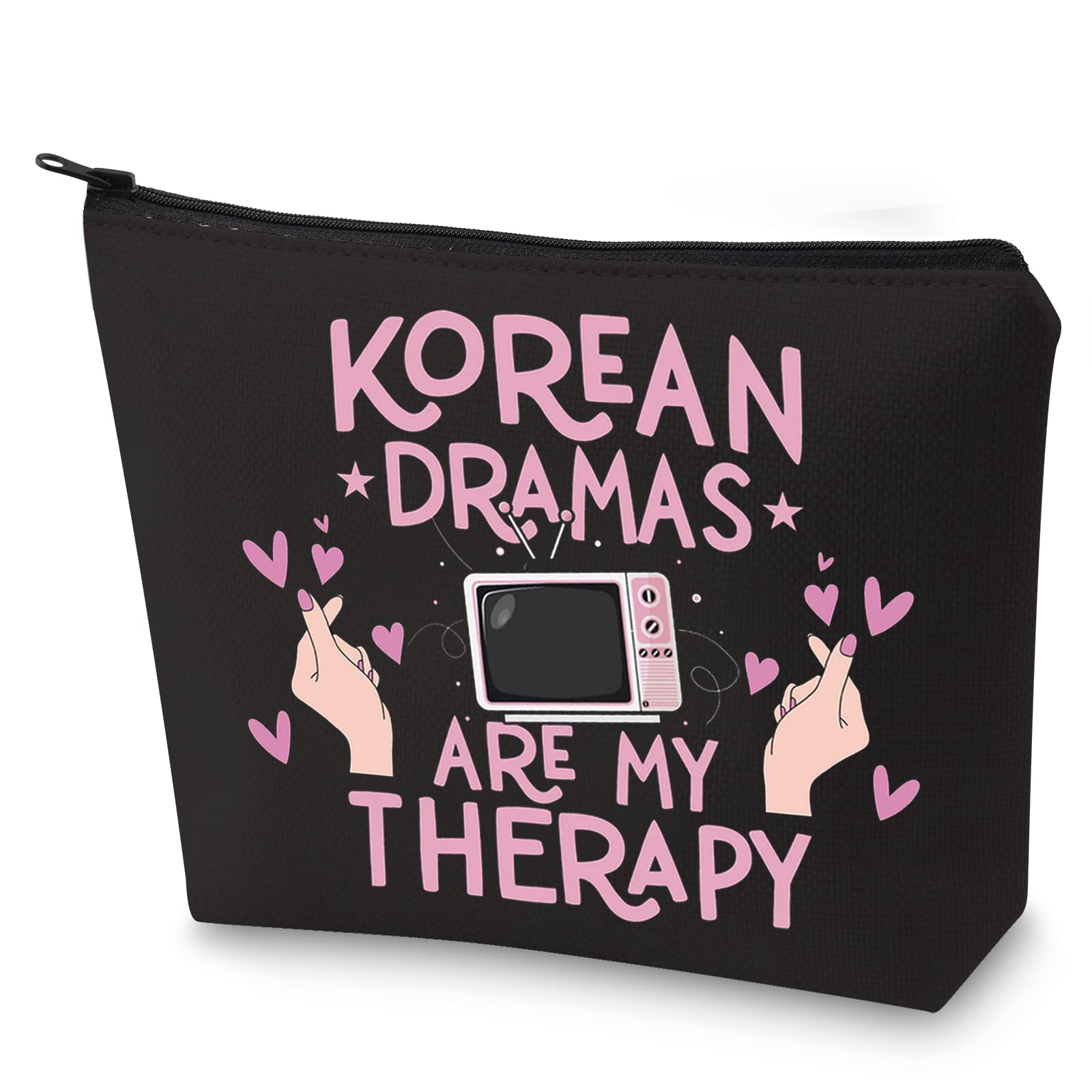 WZMPA Korean Drama Cosmetic Makeup Bag K-Drama Lover Gift Therapy Zipper Pouch for Women Girls, Korean Dramas BL, Fit