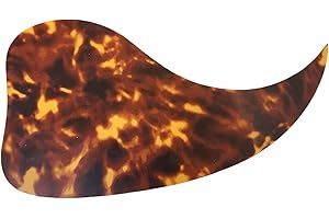 MUSICIAN OUTFITTERS Tortoise Acoustic Guitar Dreadnaught J45 Style Pickguard Self Adhesive (Light Brown Spot)
