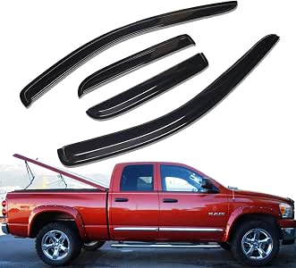 4-Piece Dark Smoke Window Visor Rain Guards For 2002-2009 Chevy Trailblazer (Not For EXT)