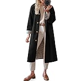 TITOMD Womens Long Trench Coat Spring Winter Outerwear Classic Collar 2026 Single Breasted Fashion Overcoat