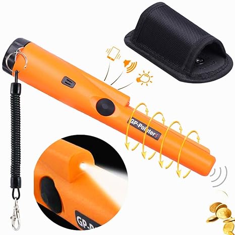 Pin Pointer Water Resistant Metal Detectors-Pinpoint Probe Waterproof Protable Metal Detector for Adults&Kids with
