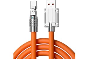 USB to USB C Cable 5ft 240W Charger Cable with Rotatable Head High Speed ​​Type-C Charging Cable for Fast Charging of Cell Ph