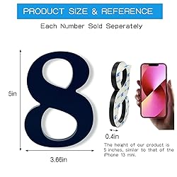Hvatry 5'' House Numbers for Outside - Modern