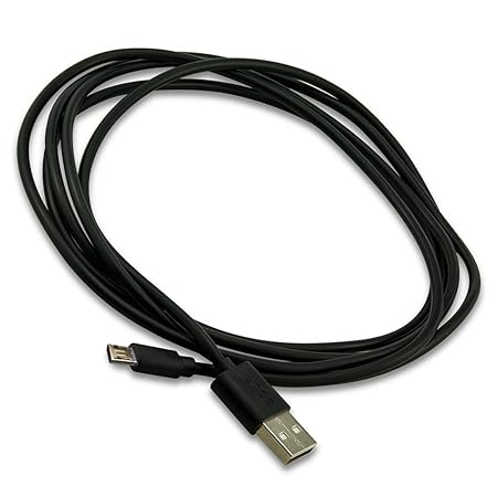 C.D.R. Markenkabel Golf 2m Micro USB Highspeed Ladekabel Datenkabel Ladegerät Daten Lade Flat Kabel für alle MP3-Player mit M