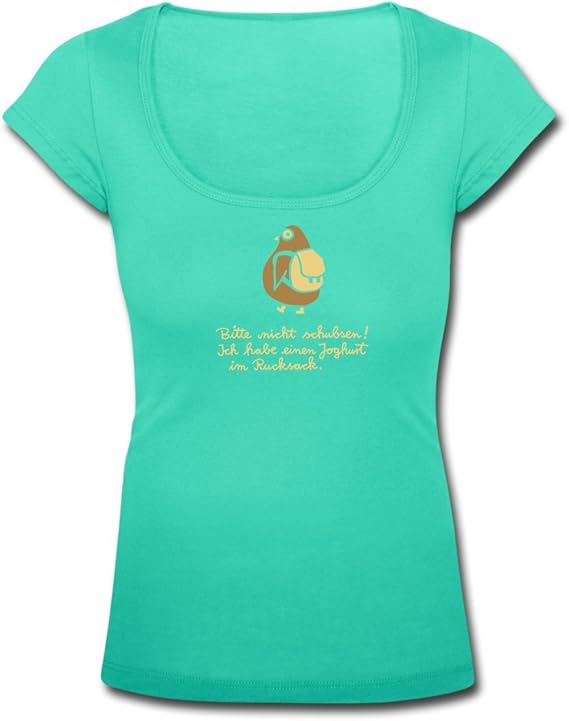 Spreadshirt, Bitte nicht schubsen! Ich habe einen Joghurt im Rucksack