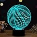 Unitake Basketball 3D Illusion Lamp Visual Effect Night Light 7 Colors Glows with Smart Touch Switch USB Cable Creative Gift Toys Decorations