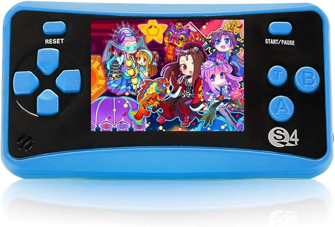 Amazon Higokids ハンドヘルドゲームコンソール 子供用 8ビットレトロビデオゲームプレーヤー 2 5インチlcdスクリーン 80 年代90年代アーケードビデオゲームシステム 152クラシックオールドスクールゲームエンターテイメント ブルー テレビゲーム 体感ゲーム おもちゃ
