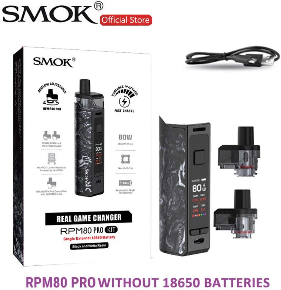Authentic RPM80 Pro Upgraded Real kit Without Battery (Black White Resin)