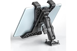 OHLPRO Tablet Holder for Truck, Heavy Duty Drill Base Tablet Car Mount for iPad, Mini, Samsung Galaxy (7" - 11.5") for Dashboard, Desks, Tabletop, ipad Mount Great for Wall, Commercial Vehicles