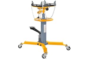 GarveeTech Hydraulic Transmission Jack 1322 LBS Capacity 2-Stage Telescoping Lift 33.5 in-69 in | Trans Jack Stand with Dual 