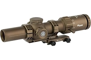 SIG SAUER Tango-MSR LPVO 1-10X28mm 34mm Tube F2/SFP MSR BDC-10 Reticle Durable Shockproof Waterproof Fogproof Hunting Rifle Scope, Alpha-MSR Mount, Lens Covers & Throw Lever Included