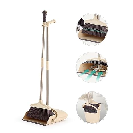 Like Grips Sweep Set With Broom Home Office Sweep Dustpan Brown Sweep Set With Broom