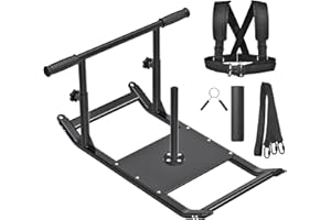 Kipika Weight Workout Pull-Push Sled Fitness Strength Training Sled Suitable for 1"&2" Weight Plate