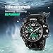 Big Dial Digital Watch S Shock Men Military Army Watch Water Resistant LED Sports Watches (Green)