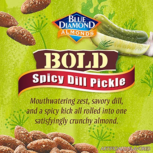 Blue Diamond Almonds Spicy Dill Pickle Flavored Snack Nuts, 6 Oz