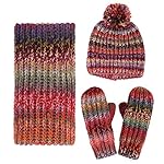 Andorra 3 in 1 Women Soft Warm Thick Cable Knitted Hat Scarf & Gloves Winter Set Andorra 3 in 1 Women Soft Warm Thick Cable Knitted Hat Scarf & Gloves Winter Set