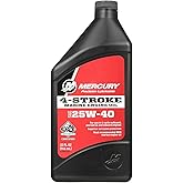Mercury 25W-40 4-Stroke Marine Engine Oil, 1 Quart - 8M0078627
