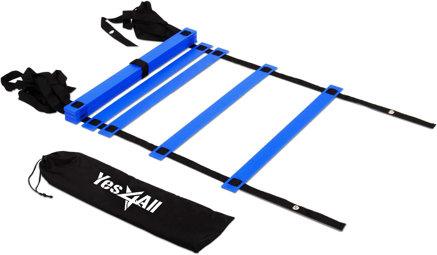 Yes4All Agility Ladder – Speed Agility Training Ladder with Carry Bag - 8 Rung (Yellow) - SGQV : Speed And Agility Training Ladders : Sports & Outdoors