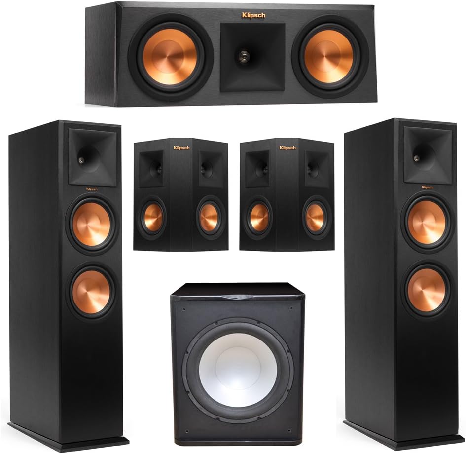 Klipsch 5.1 System with 2 RP280F Tower Speakers, 1 RP250C Center Speaker, 2