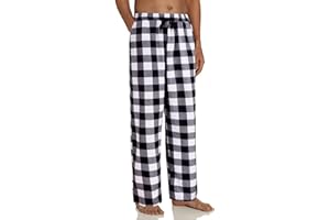Alimens & Gentle Mens Heavyweight Flannel Plaid Pajama Pants 100% Cotton Sleep Lounge Pant