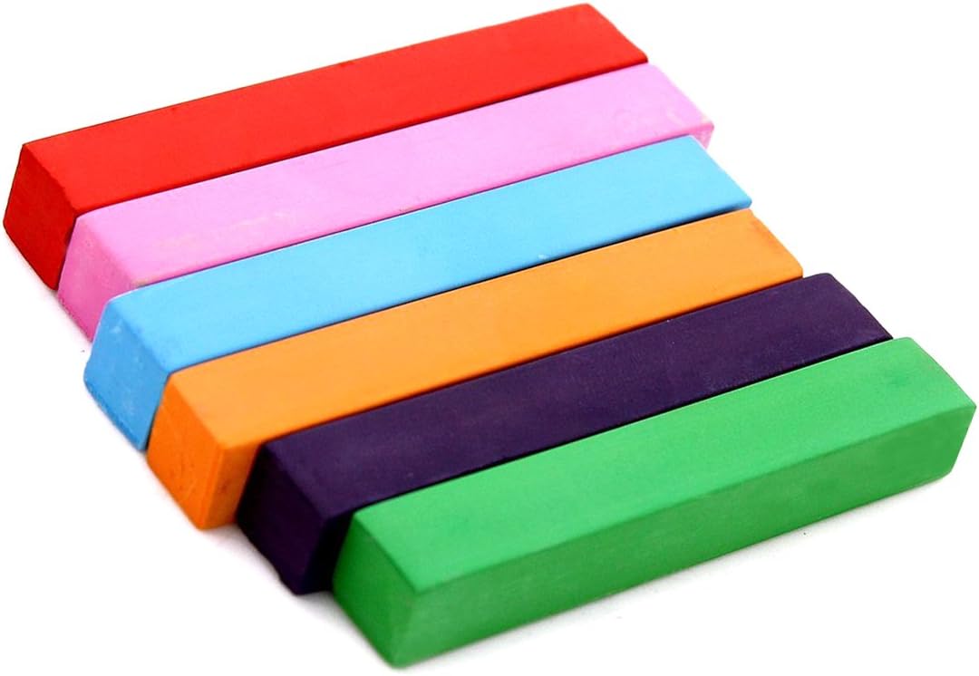 Trimming Shop 6pcs Washable Hair Chalk Sticks, Set of 6 Bright Colours Temporary Hair Colour - Image 5