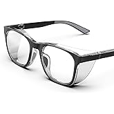 DILANCO Clear Safety Glasses Goggles With Side Shields for Women Men,Fog & Scratch-Resistant Complete UV Protection Eyewear