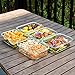 Bayco Large Glass Meal Prep Containers, 5 Pack, 36oz | 4.5cups, Food Storage With Lids, Airtight Bento Boxes, BPA Free & Leak Proof