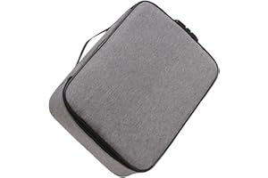 UTHCLO Lockable Document Organizer Bag with 3-Layer Large Capacity, Portable File Storage Box for Home