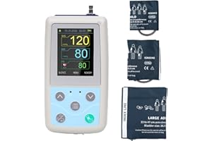 CONTEC ABPM50 Handheld 24hours Ambulatory Blood Pressure Monitor with PC Software for Continuous Monitoring NIBP USB Port with Three Cuffs