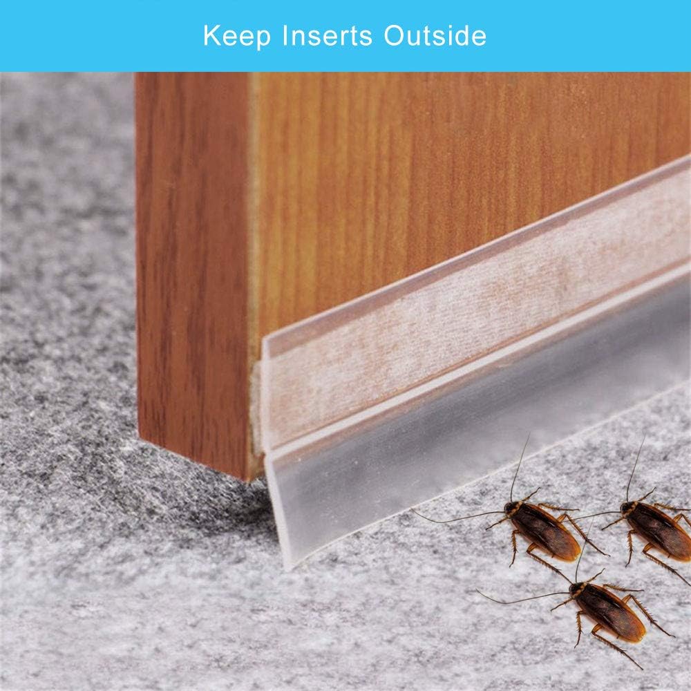 Length 16.4FT, Width 25mm, Transparent Huryfox Silicone Shower Door