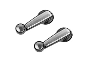 AM AUTOPARTS Window Crank Handle Set Chrome & Black Compatible with 77-80 Chevrolet GMC GM1354105